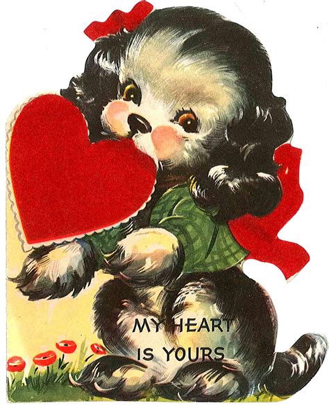 Vintage Valentines Cards Printable